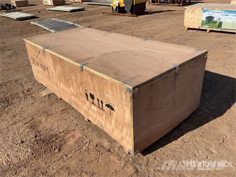  SKLP SK-SC40 20 ft x 40 ft All-Steel Carport (Unus المباني الإطار الصلب