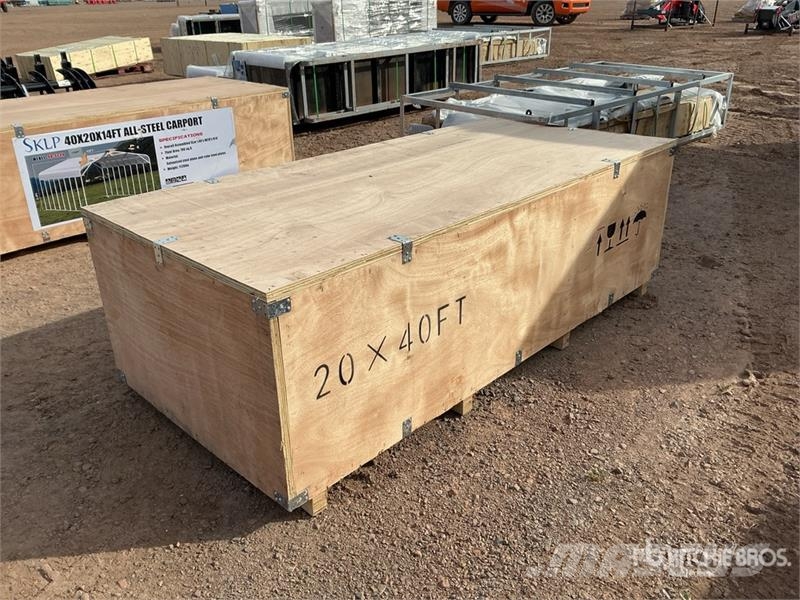  SKLP SK-SC40 20 ft x 40 ft All-Steel Carport (Unus Edificación de acero