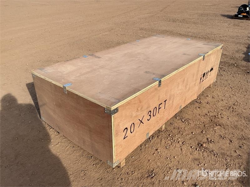  SKLP SK-ZP20 20 ft x 30 ft All-Steel Enclosed Carp المباني الإطار الصلب