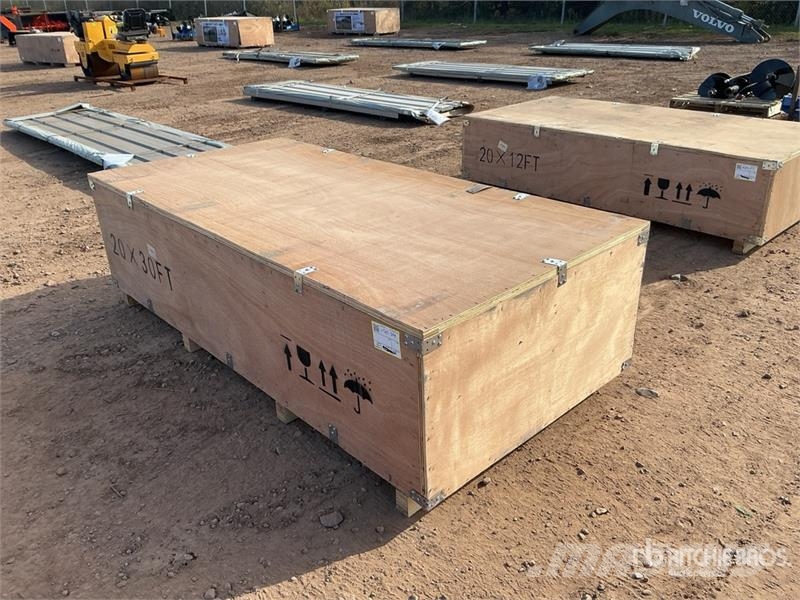  SKLP SK-ZP20 20 ft x 30 ft All-Steel Enclosed Carp المباني الإطار الصلب