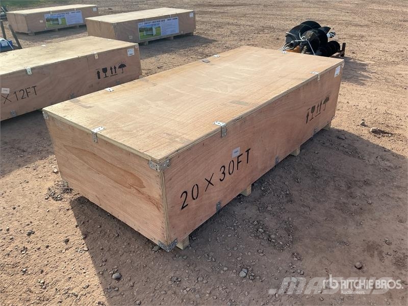  SKLP SK-ZP20 20 ft x 30 ft All-Steel Enclosed Carp المباني الإطار الصلب