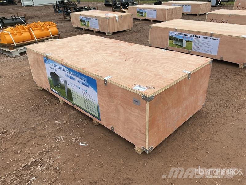 SKLP SK-ZP20 20 ft x 30 ft All-Steel Enclosed Carp 鋼架建築