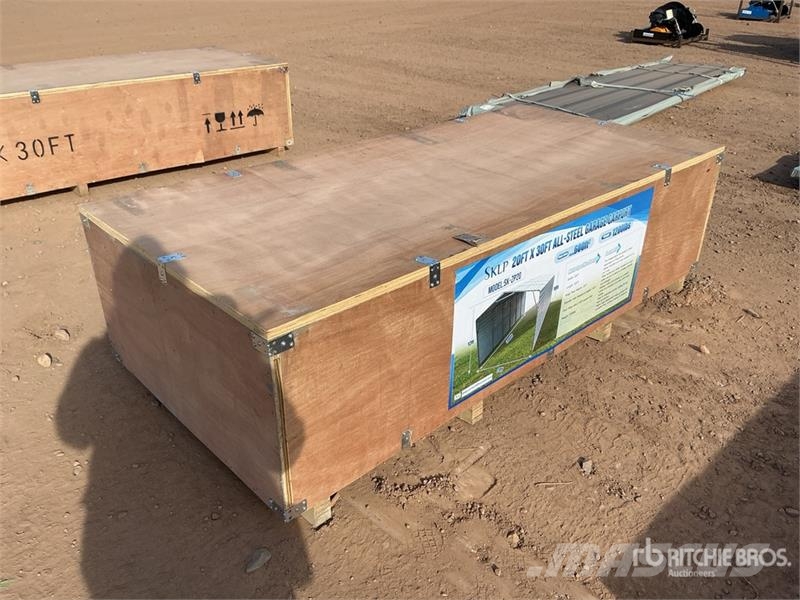  SKLP SK-ZP20 20 ft x 30 ft All-Steel Enclosed Carp المباني الإطار الصلب
