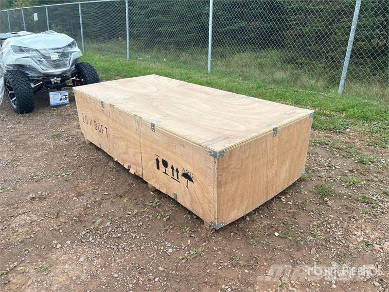 SKLP SK-ZP20 20 ft x 30 ft All-Steel Enclosed Carp Stahlrahmenaufbauten