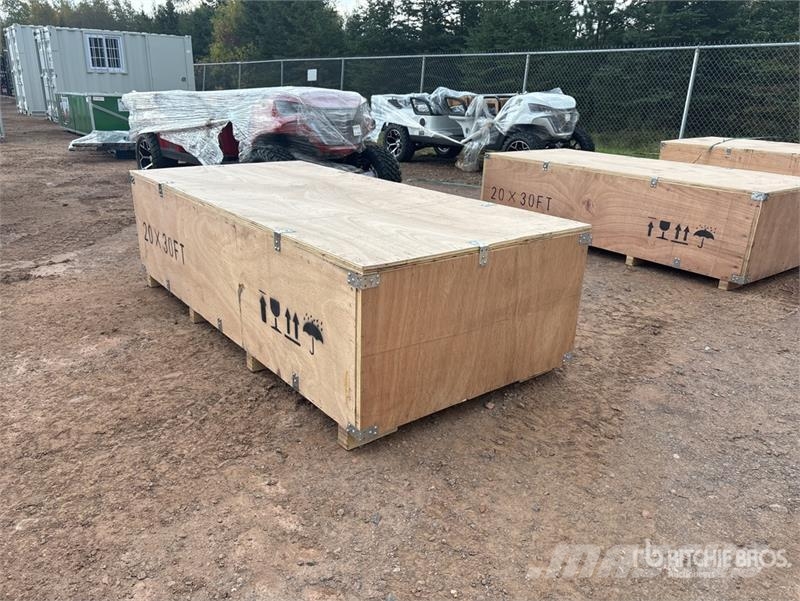  SKLP SK-ZP20 20 ft x 30 ft All-Steel Enclosed Carp Stahlrahmenaufbauten