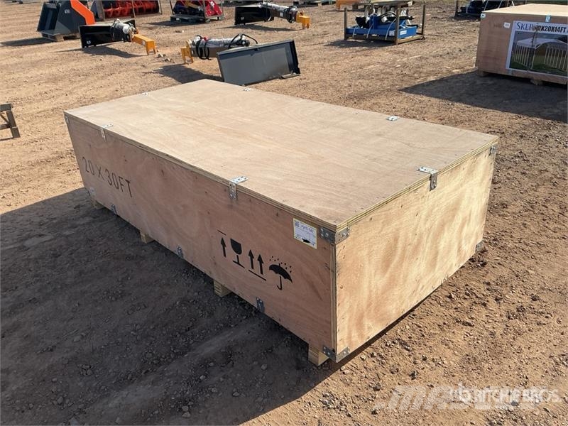  SKLP SK-ZP20 20 ft x 30 ft All-Steel Enclosed Carp المباني الإطار الصلب