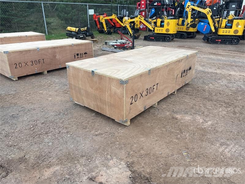  SKLP SK-ZP20 20 ft x 30 ft All-Steel Enclosed Carp Stahlrahmenaufbauten