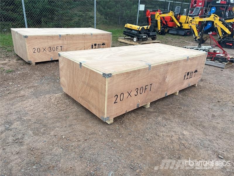  SKLP SK-ZP20 20 ft x 30 ft All-Steel Enclosed Carp Stahlrahmenaufbauten