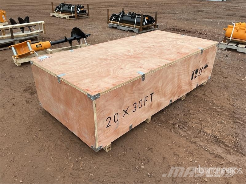 SKLP SK-ZP20 20 ft x 30 ft All-Steel Enclosed Carp 鋼架建築