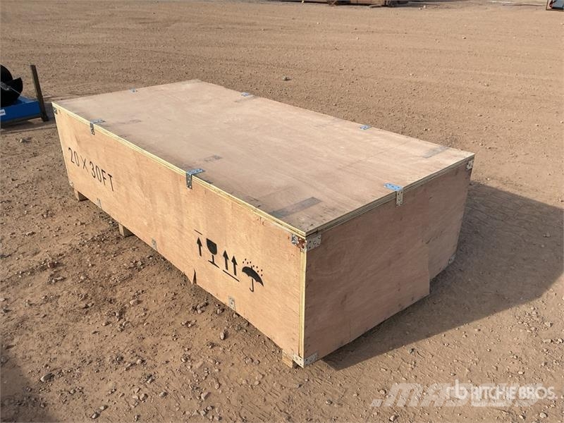  SKLP SK-ZP20 20 ft x 30 ft All-Steel Enclosed Carp المباني الإطار الصلب