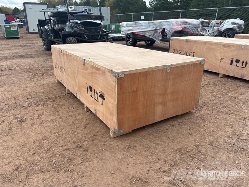  SKLP SK-ZP20 20 ft x 30 ft All-Steel Enclosed Carp Stahlrahmenaufbauten