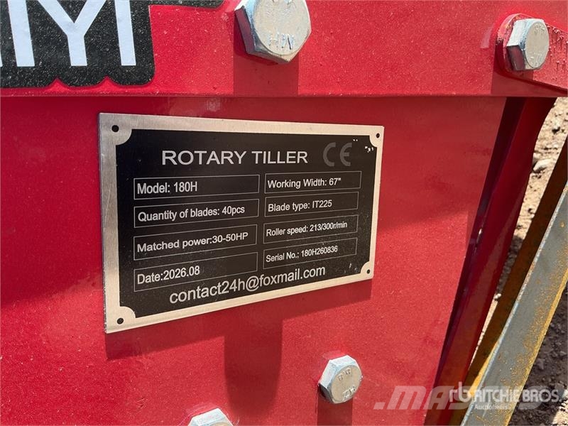 SKLP SK180 70 in 3-Point Rotary Tiller (Unused) الكاسحات وقلابات التربة ذات المحركات