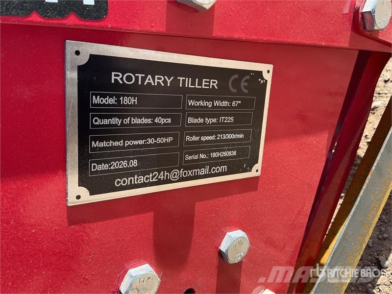 SKLP SK180 70 in 3-Point Rotary Tiller (Unused) الكاسحات وقلابات التربة ذات المحركات