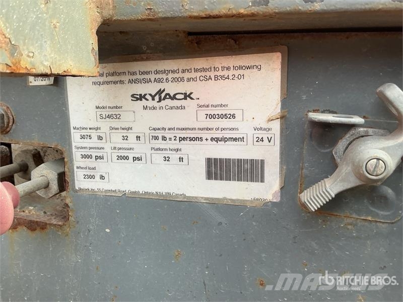 SkyJack SJ4632 Electric Scissor Lift Škaraste platforme