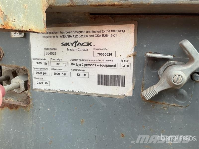 SkyJack SJ4632 Electric Scissor Lift Škaraste platforme