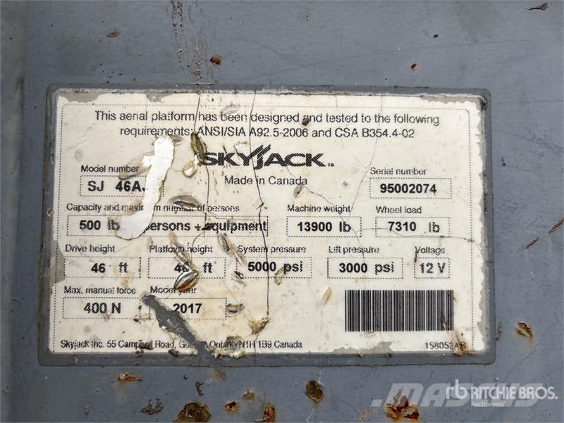 SkyJack SJ46AJ رافعات سلة مفصلية
