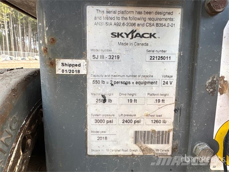 SkyJack SJIII3219 Electric Scissor Lift Scissor lifts