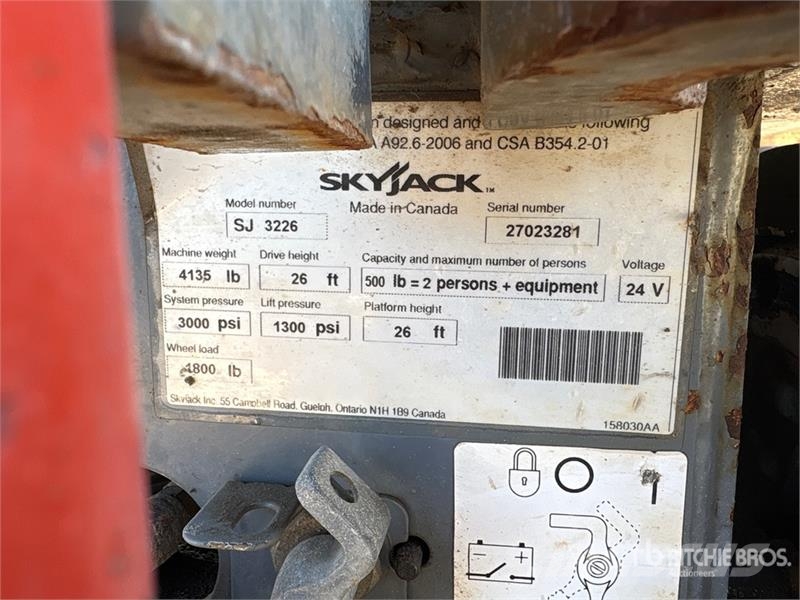 SkyJack SJIII3226 Electric Scissor Lift Elevadores de tesoura