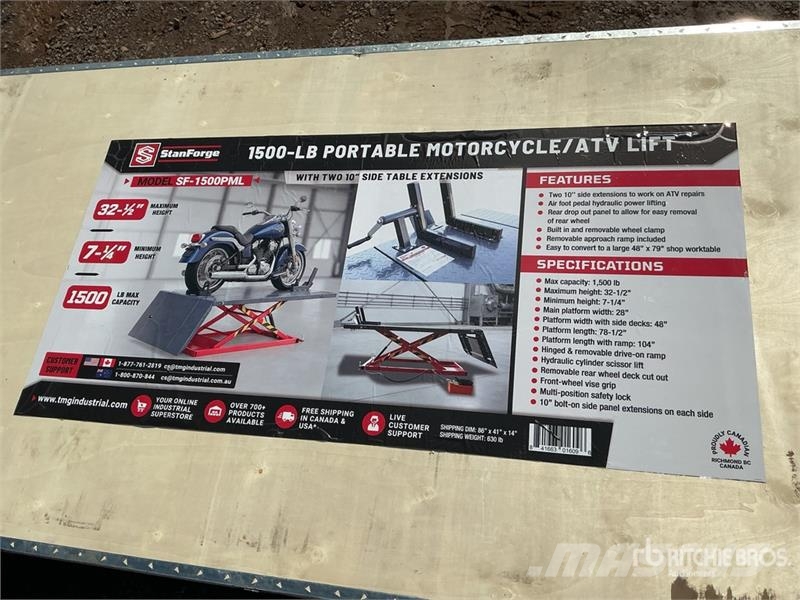  StanForge 1500PML 1500 lb Portable Motorcycle Vehi Ostalo za građevinarstvo