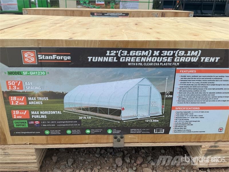 StanForge GH1230 12 ft x 30 ft Tunnel Greenhouse ( Drugi deli