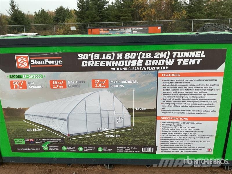 StanForge GH3060 Tunnel 30 Ft x 60 Ft Greenhouse ( مكونات أخرى