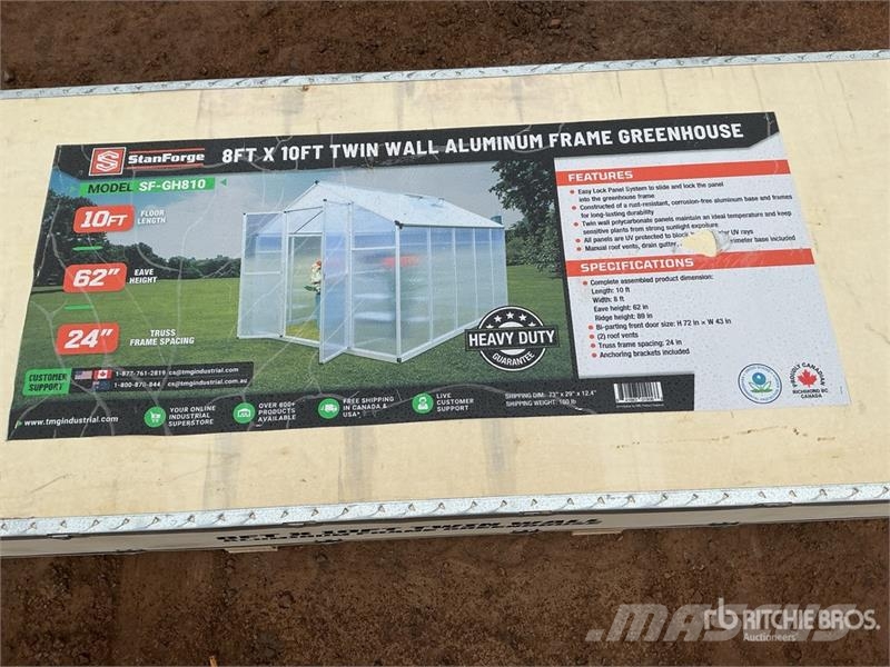 StanForge GH810 8 Ft x 10 Ft Aluminum Twin Wall Gr مكونات أخرى