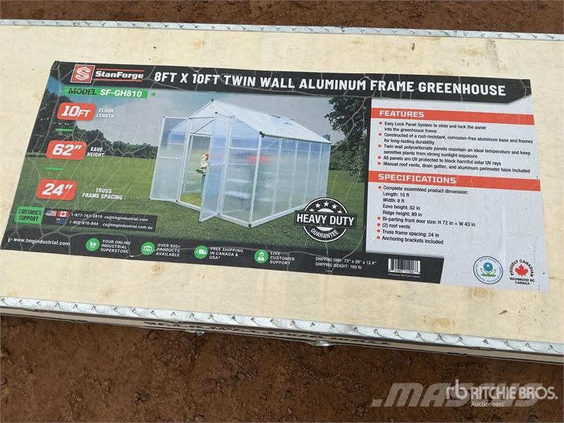 StanForge GH810 Aluminum Twin Wall 10 Ft x 8 Ft Gr مكونات أخرى