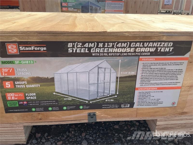 StanForge GH813 8 Ft x 13 Ft Greenhouse (Unused) Ďalšie komponenty