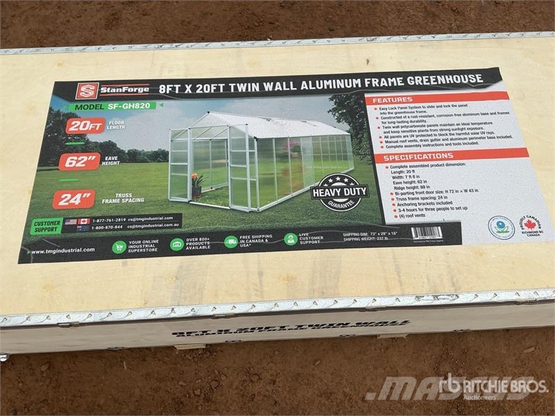 StanForge GH820 8 Ft x 20 Ft Aluminum Twin Wall Gr مكونات أخرى