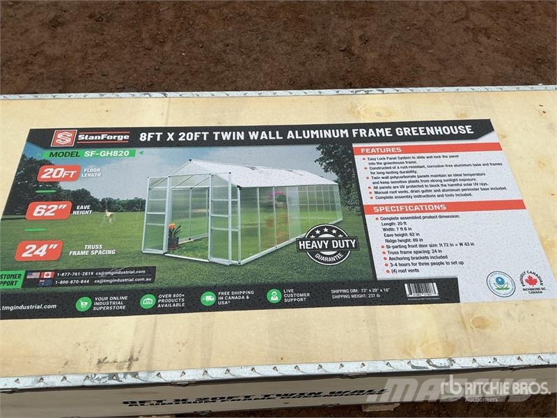 StanForge GH820 8 Ft x 10 Ft Aluminum Twin Wall Gr مكونات أخرى