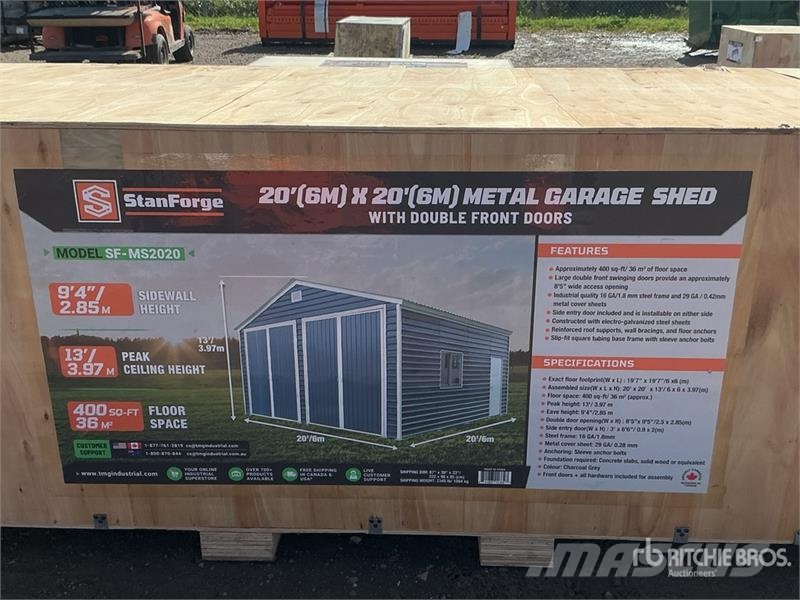  StanForge MS2020 20 ft x 20 ft Shed (Unused) Stahlrahmenaufbauten