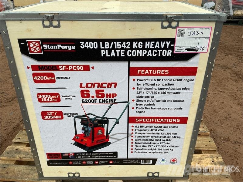 StanForge PC90 3400 lb Vibratory Plate Compactor ( Vibratori