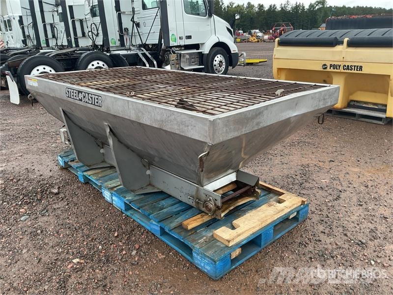 Steel Caster Electric 8 Ft Salt Spreader معدات نشر الرمال والملح