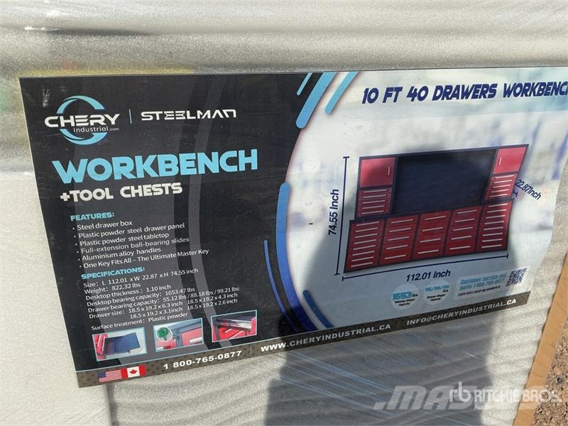 Steelman 10 ft 40-Drawer Garage Cabinet Workbench Drugi deli