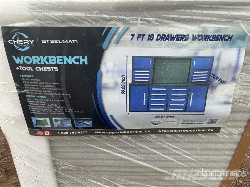 Steelman 7 ft 18-Drawer Workbench (Unused) Ďalšie komponenty
