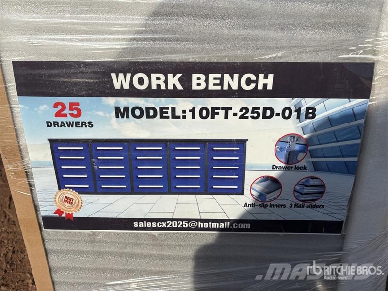 Steelman 9 ft 6 in 25-Drawer Workbench (Unused) مكونات أخرى