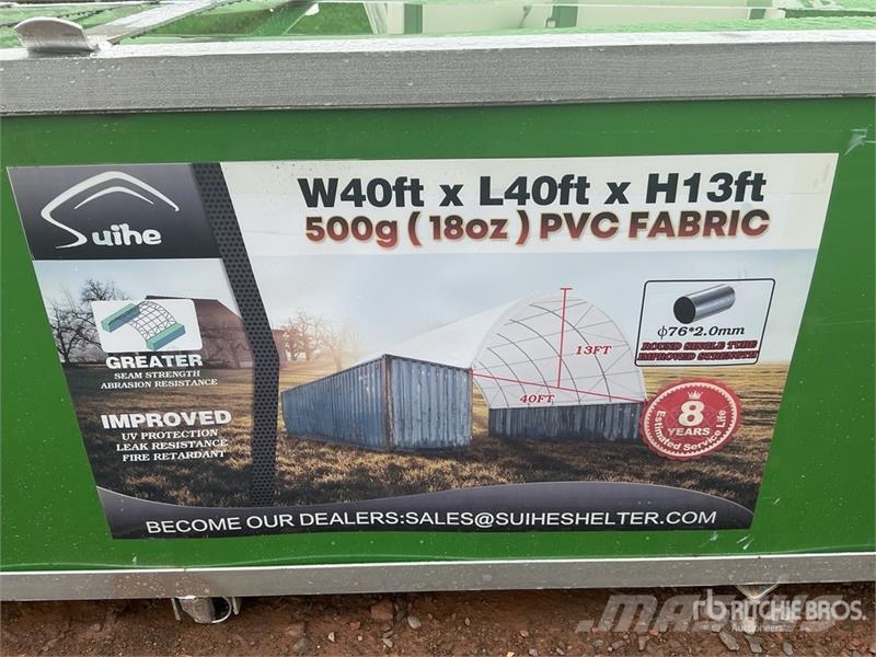Suihe C404013-500gPVC 40 ft x 40 ft x 13 ft Container Sh 건설 장비 - 기타