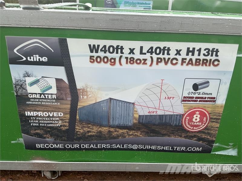 Suihe C404013-500gPVC 40 ft x 40 ft x 13 ft Container Sh 건설 장비 - 기타