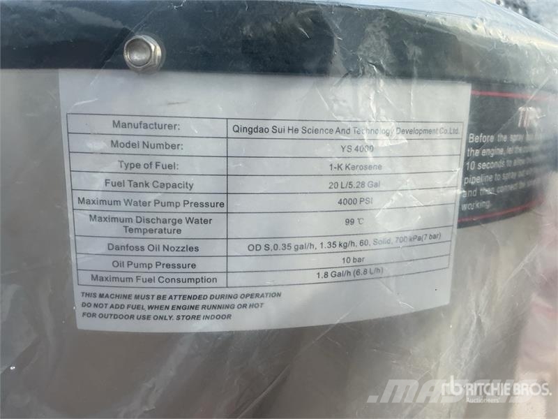 Suihe PW Skid-Mounted Pressure Washer (Unused) Korkeapainepesurit