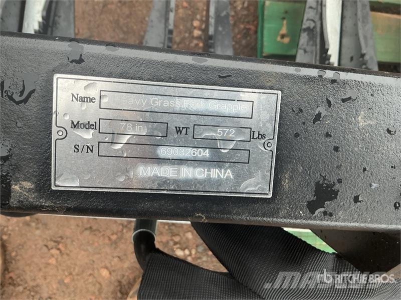 Suihe SSR-78 78 in Skid Steer Root Rake (Unused) Schudders