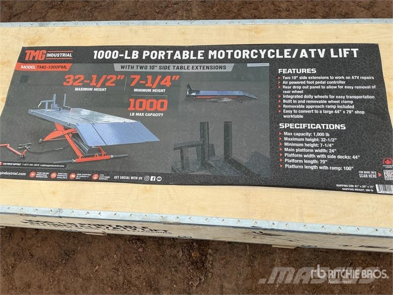 TMG 1000PML 1000 lb Portable Motorcycle Vehicle Lift ( Construction - Others