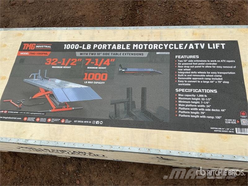 TMG 1000PML 1000 lb Portable Motorcycle Vehicle Lift ( Construction - Others