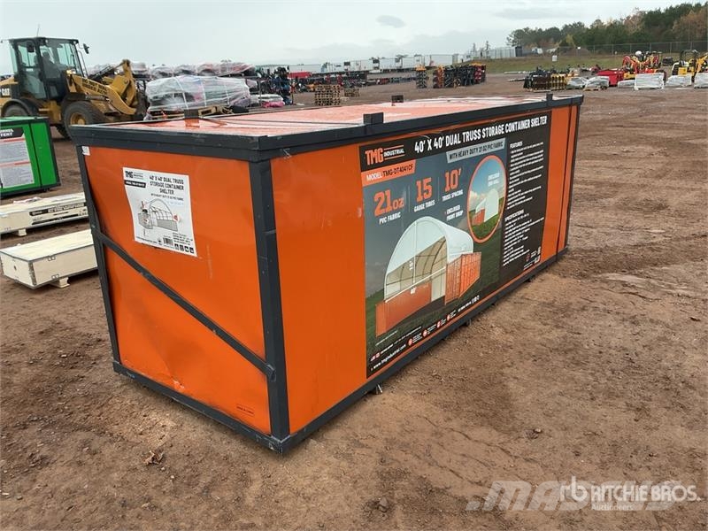 TMG DT4041CF 40 ft x 40 ft Dual Truss Container Shelte Construction - Others