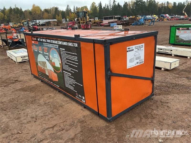 TMG DT4041CF 40 ft x 40 ft Dual Truss Container Shelte Construction - Others