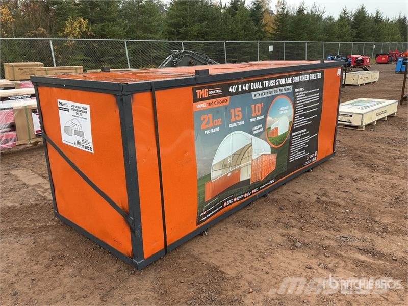 TMG DT4041CF 40 ft x 40 ft Dual Truss Container Shelte Construction - Others