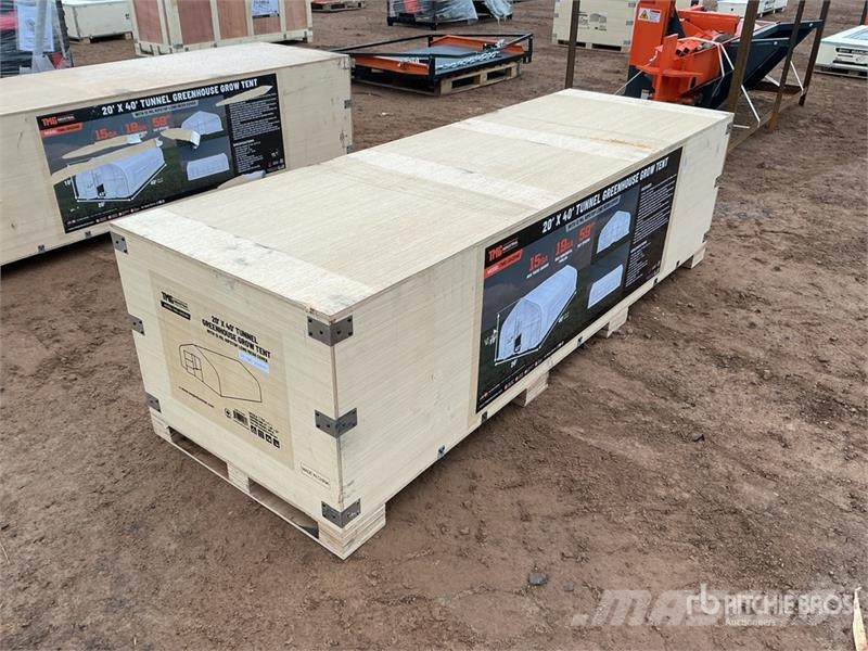 TMG GH2040 20 Ft x 40 Ft Tunnel Greenhouse (Unused) مكونات أخرى