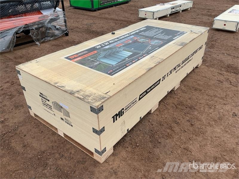 TMG MSC2030F 20 ft x 30 ft Metal Carport (Unused) Tērauda karkasa ēkas