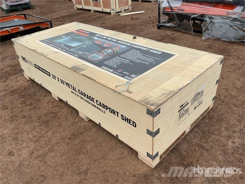 TMG MSC2030F 20 ft x 30 ft Metal Carport (Unused) Tērauda karkasa ēkas