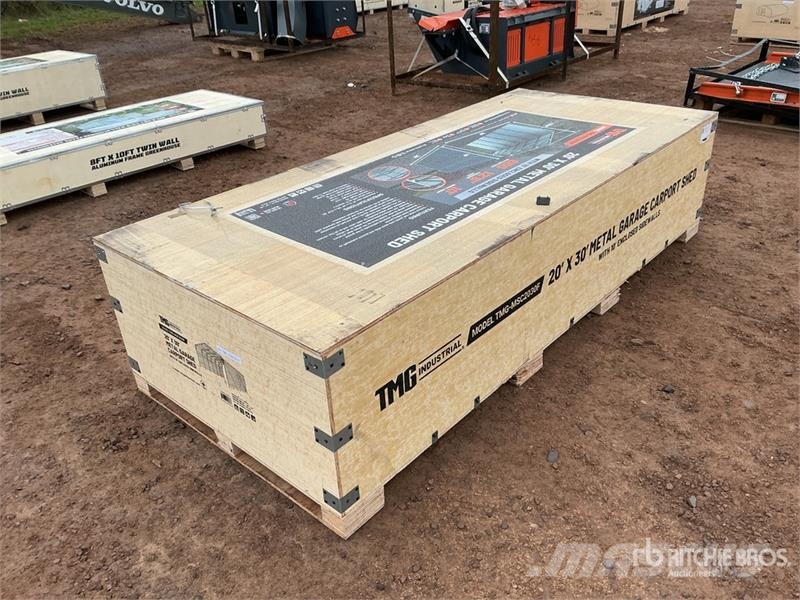 TMG MSC2030F 20 ft x 30 ft Metal Carport (Unused) Tērauda karkasa ēkas