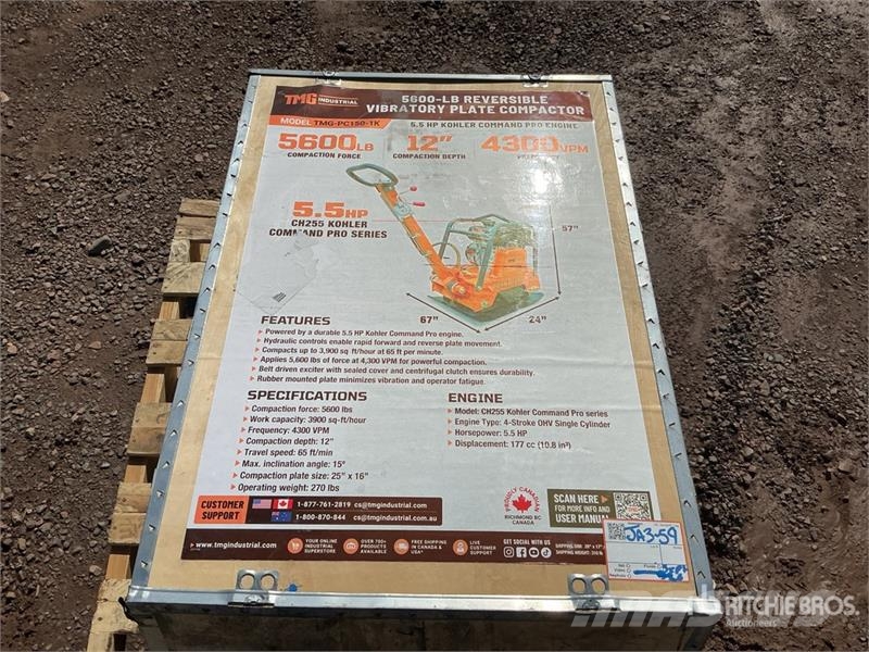TMG PC150-1K Reversible Vibratory Plate Compactor (Unu دكاكات أفقية